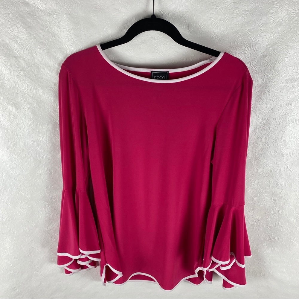 NWT Coco Bianca Bell Sleeve Shirt Size Small